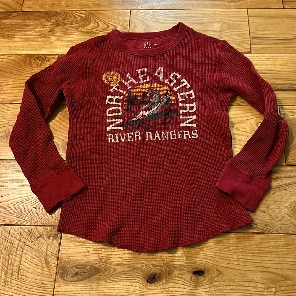 Gap Boys Thermal Long Sleeve Tee, Sz Small (6/7)